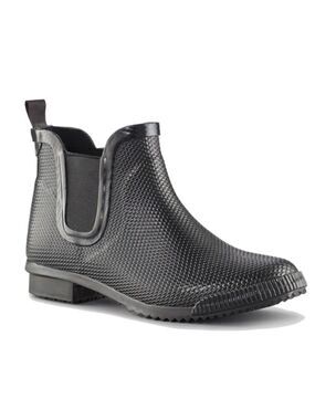 NWOT Cougar Regent Black Textured Waterproof Ankle Boots